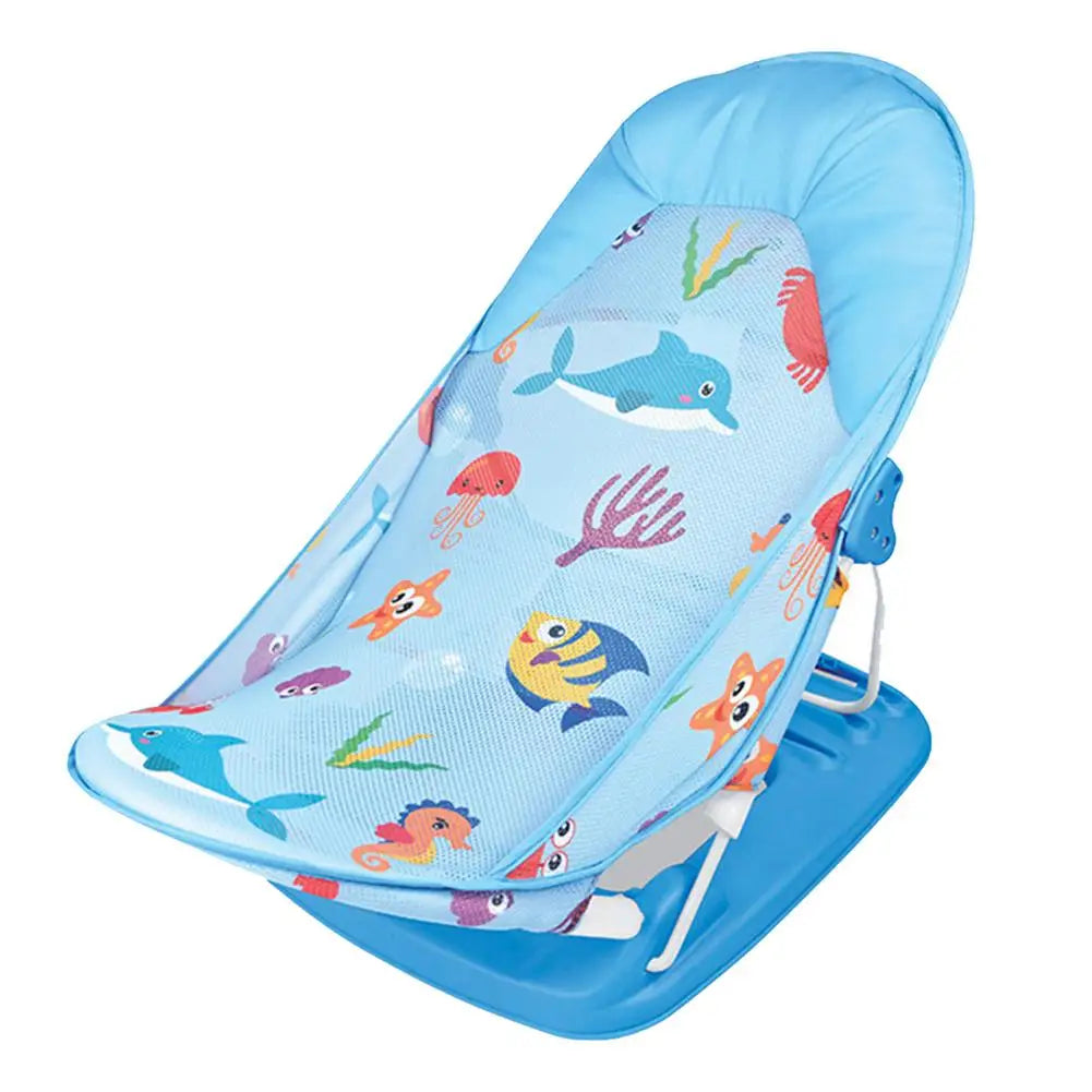 Siège de bain pliable avec coussin – support baignoire