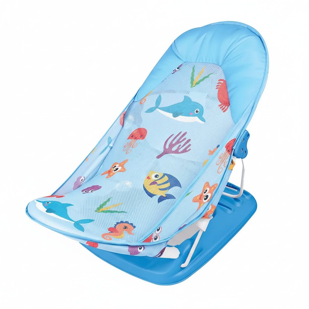Siège de bain pliable avec coussin – support baignoire