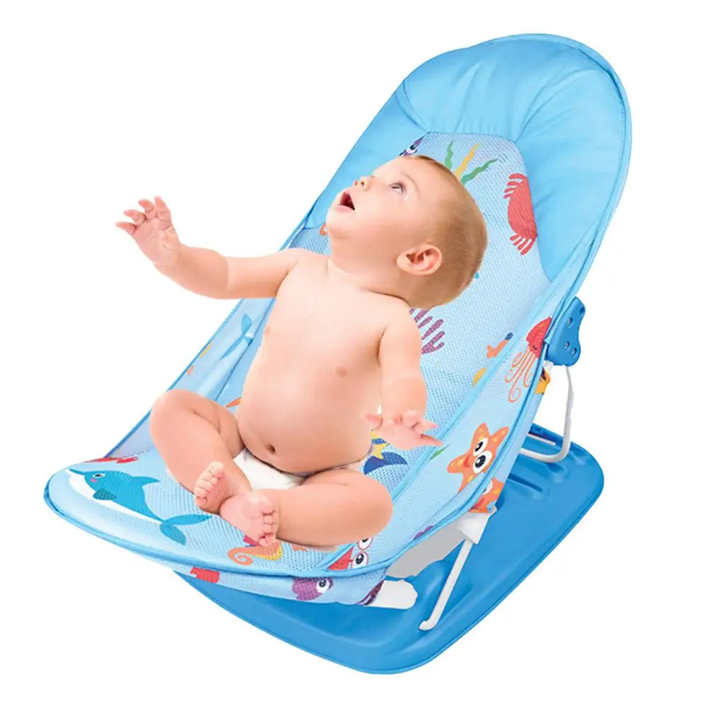 Siège de bain pliable avec coussin – support baignoire