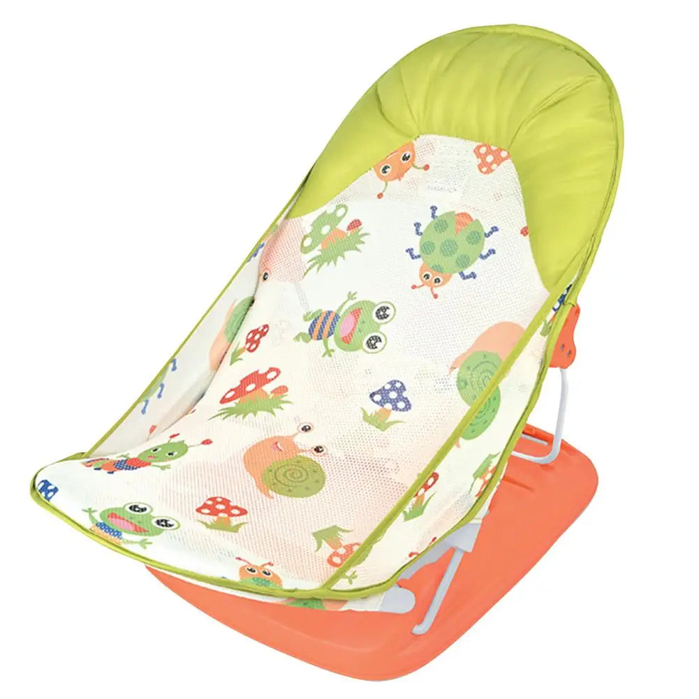 Siège de bain pliable avec coussin – support baignoire