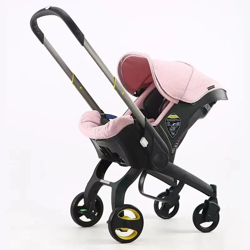 Poussette 2-en-1 siège auto léger pliable nouveau-né