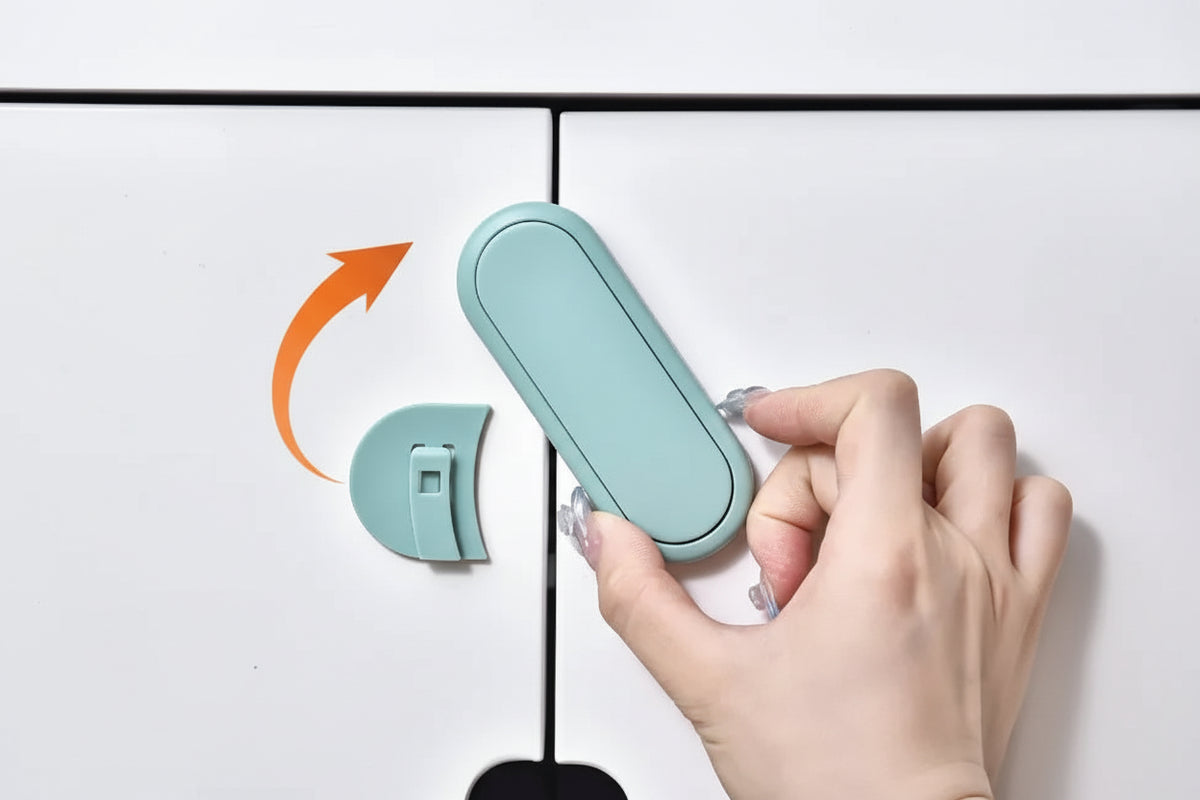 Loquets tiroirs invisibles anti-pincement – lot sécurité