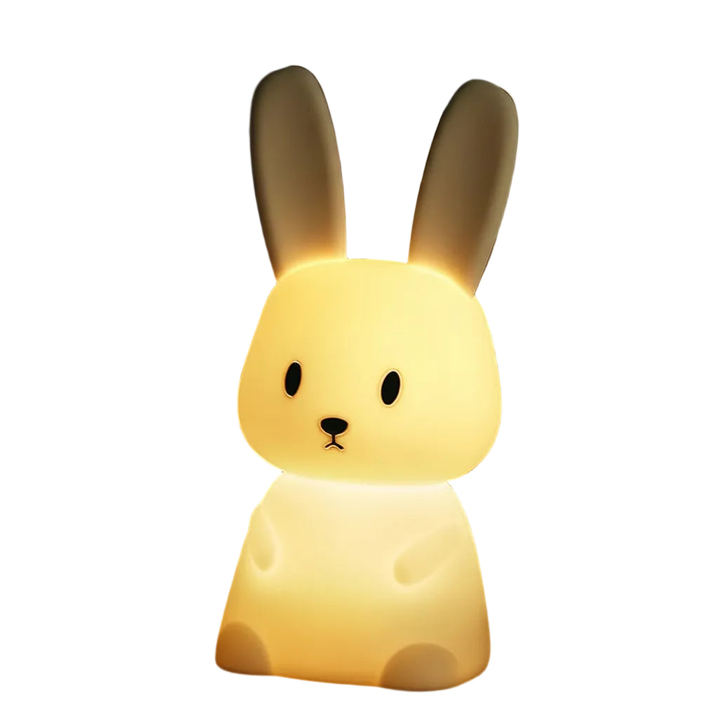 Veilleuse silicone tactile lapin rechargeable USB