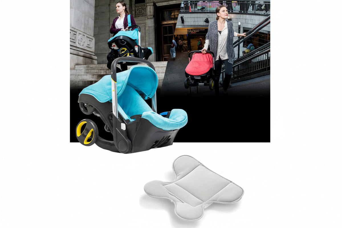 Poussette 2-en-1 siège auto léger pliable nouveau-né