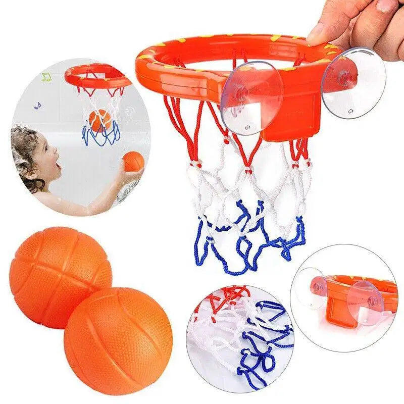 Panier de basket bain 4 pièces – jeu douche enfant
