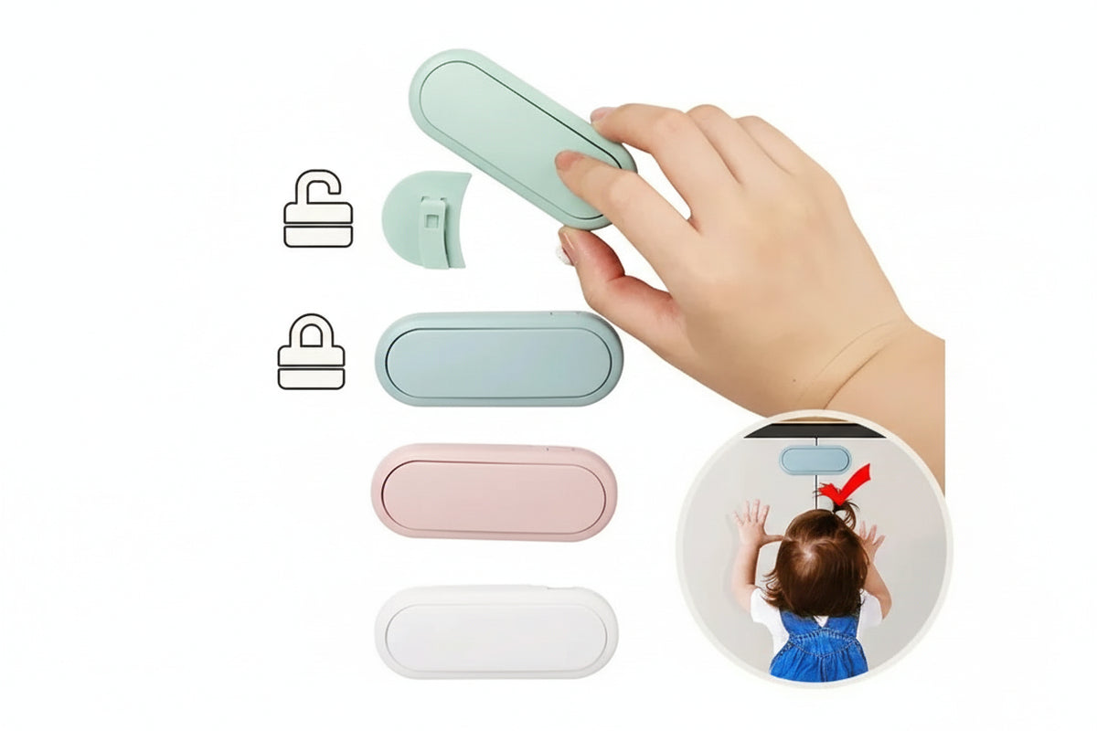 Loquets tiroirs invisibles anti-pincement – lot sécurité