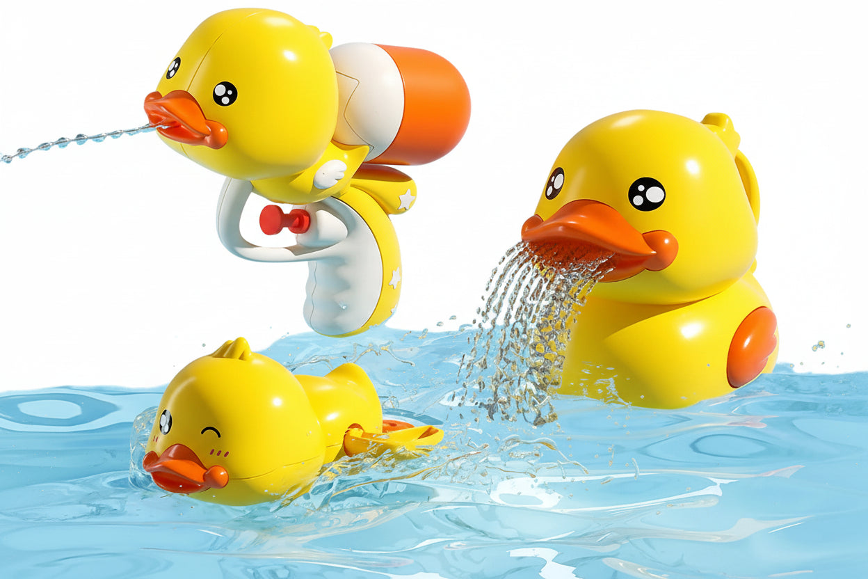 Canard jet d'eau électrique – jouet robinet bain 2024