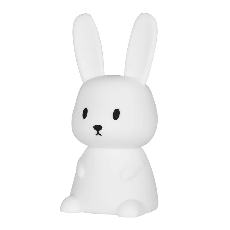 Veilleuse silicone tactile lapin rechargeable USB