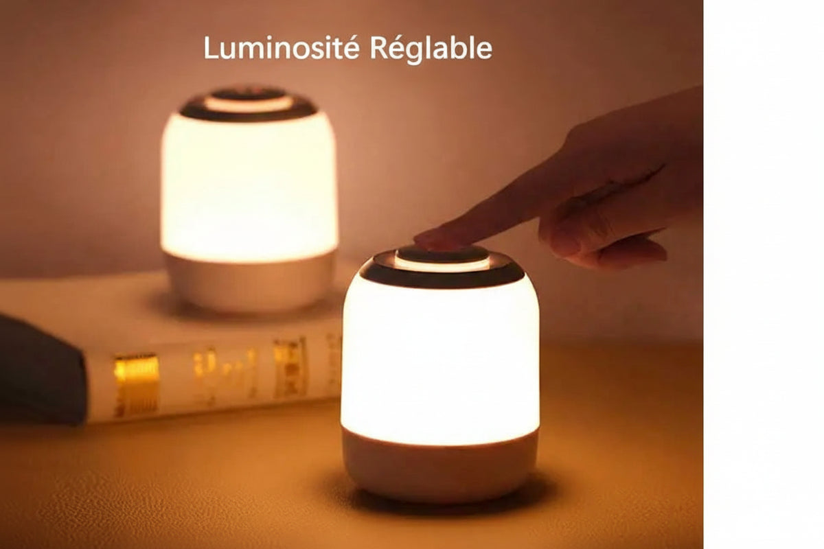 Lampe LED rechargeable USB luminosité ajustable