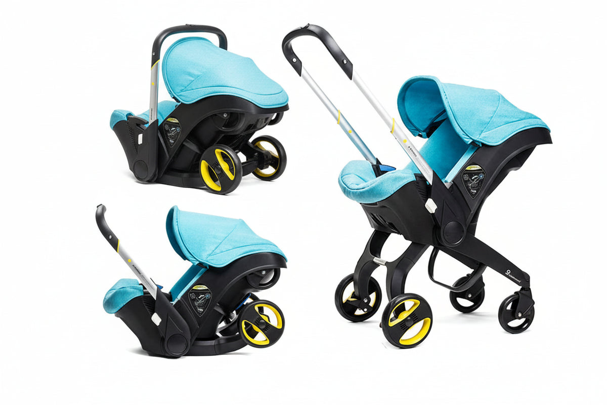 Poussette 2-en-1 siège auto léger pliable nouveau-né