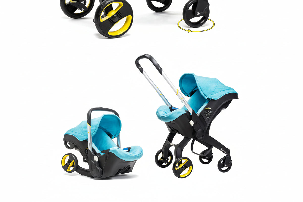 Poussette 2-en-1 siège auto léger pliable nouveau-né