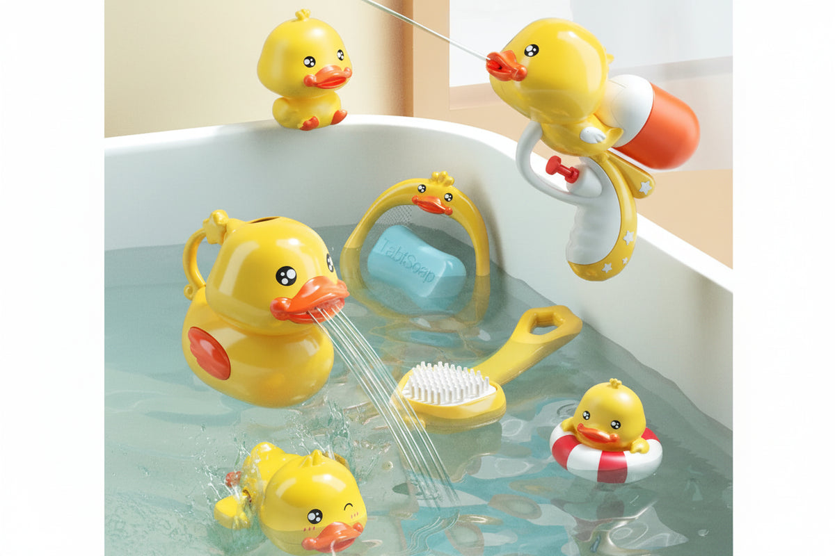 Canard jet d'eau électrique – jouet robinet bain 2024