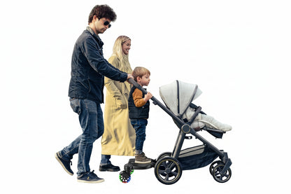 Marchepied poussette 2-en-1 siège détachable 25kg