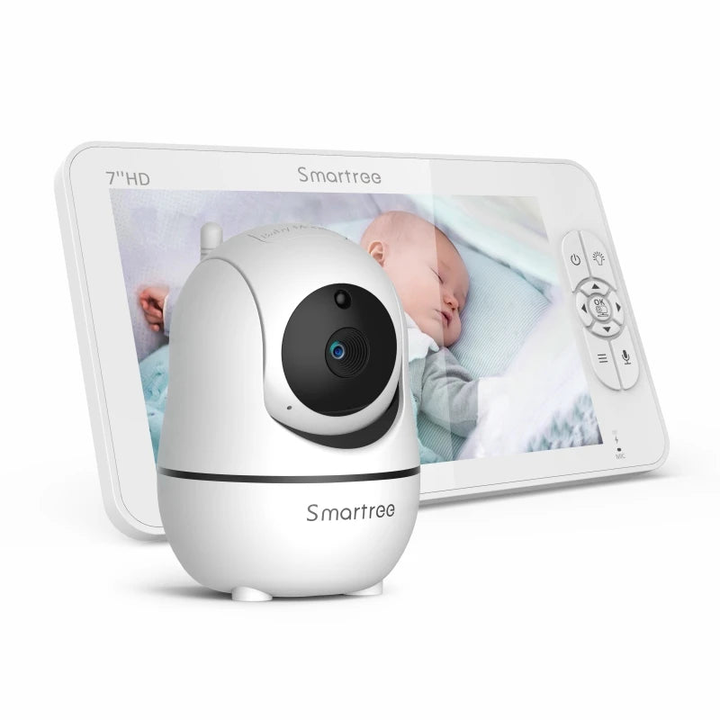 Babyphone vidéo HD 7" double caméra batterie 4000mAh