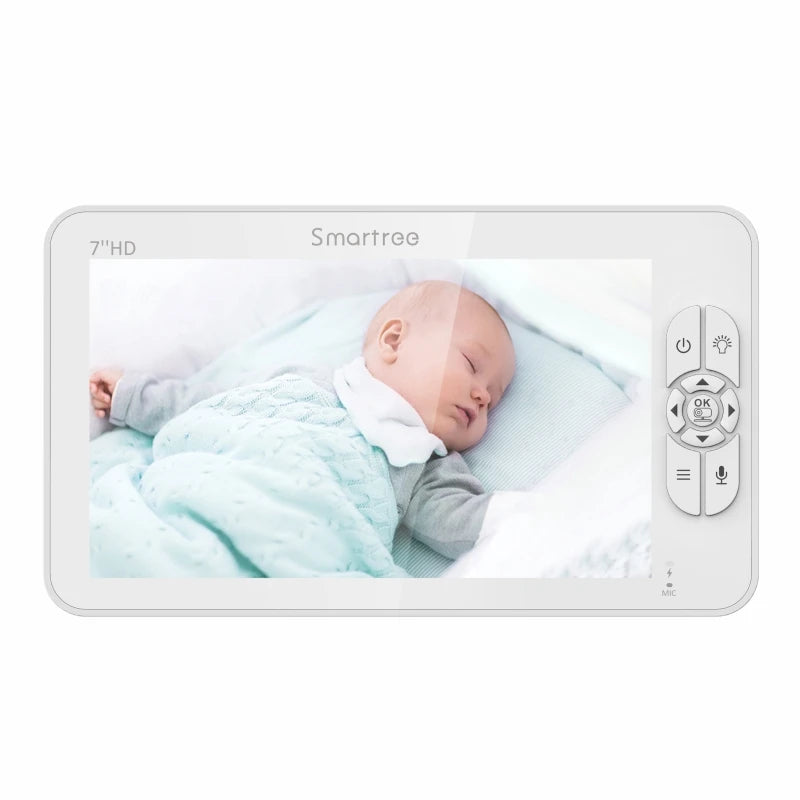Babyphone vidéo HD 7" double caméra batterie 4000mAh