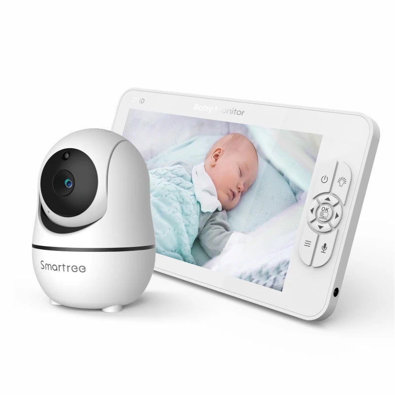Babyphone vidéo HD 7" double caméra batterie 4000mAh