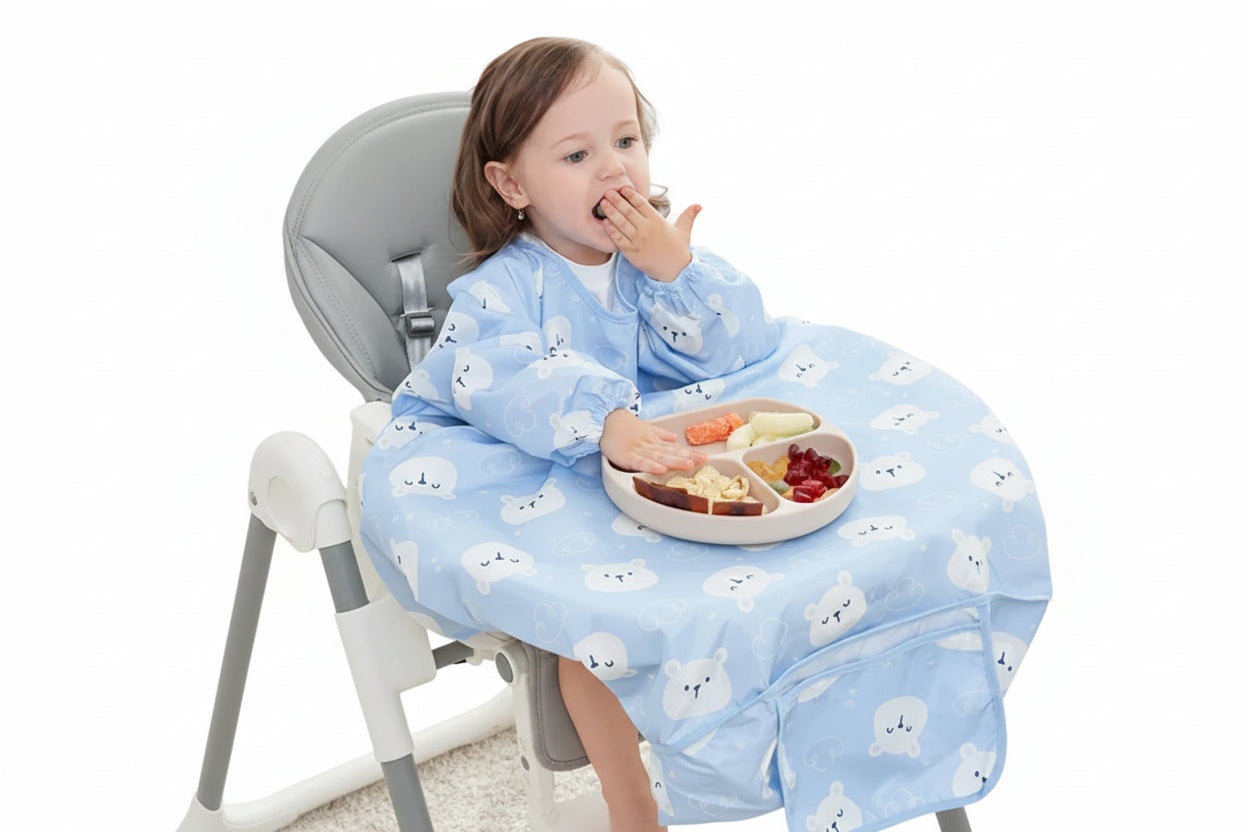 Combinaison bavoir chaise haute imperméable une pièce