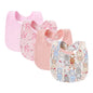 Set 4 bavoirs coton cartoon – serviettes salive bébé
