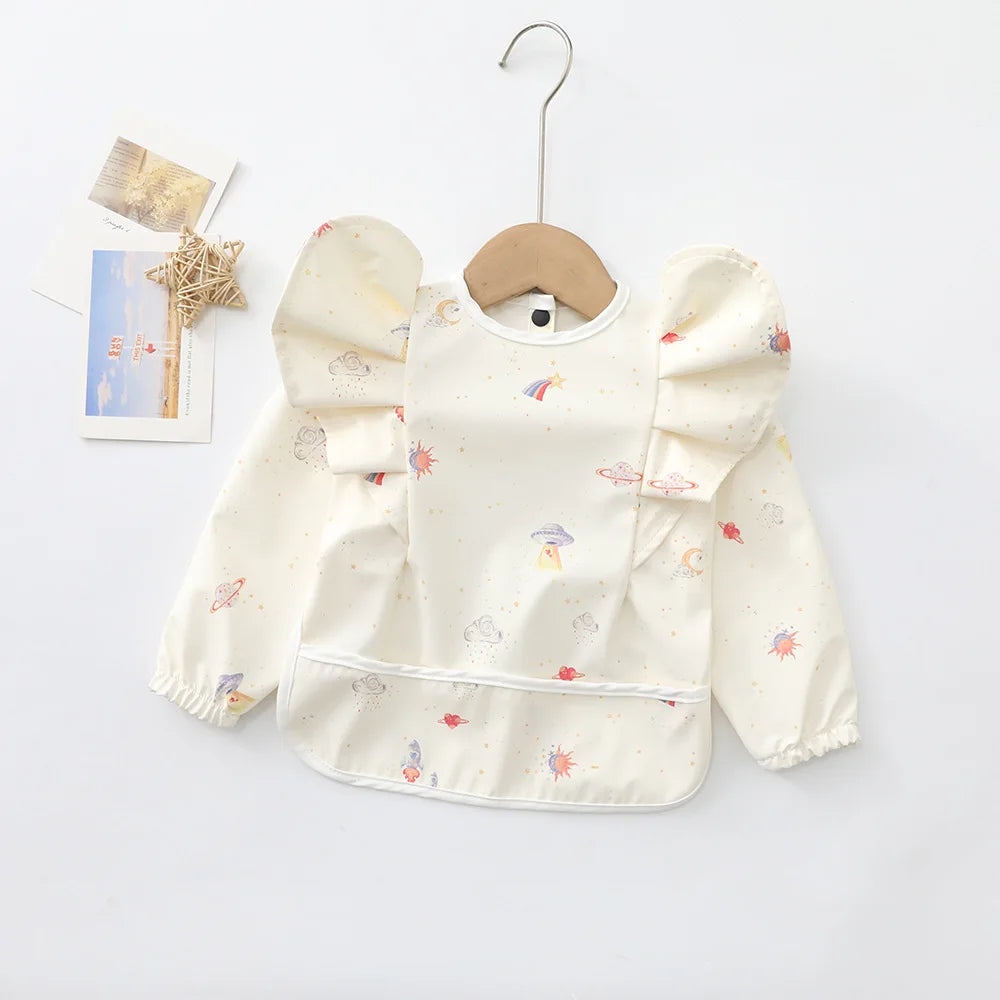 Tablier repas manches longues imperméable ajustable