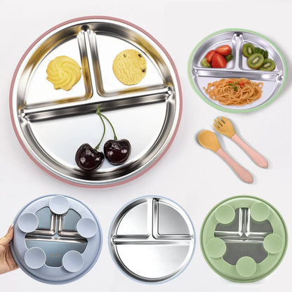 Set repas bébé en silicone – pratique et sûr