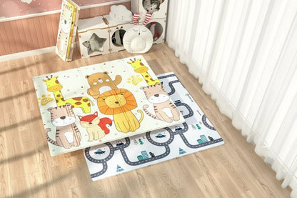 Tapis d'éveil pliable double face imperméable