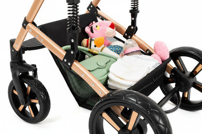 Poussette 3-en-1 roues EVA dossier ajustable 135-180°