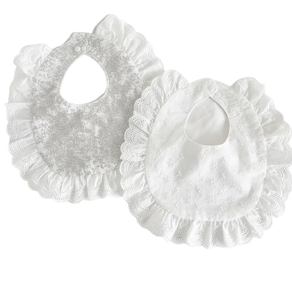 Bavoir coton forme U – écharpe anti-bavures style