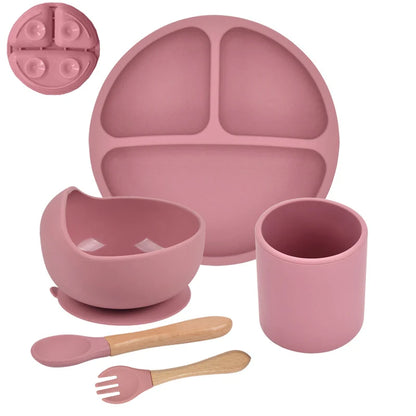 Set repas bébé en silicone – pratique et sûr