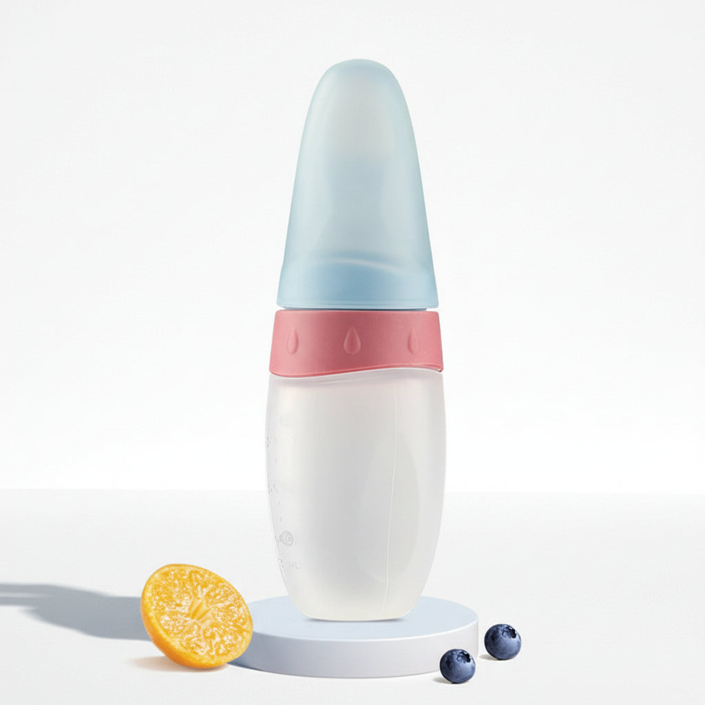 Biberon distributeur silicone 100ml avec cuillère