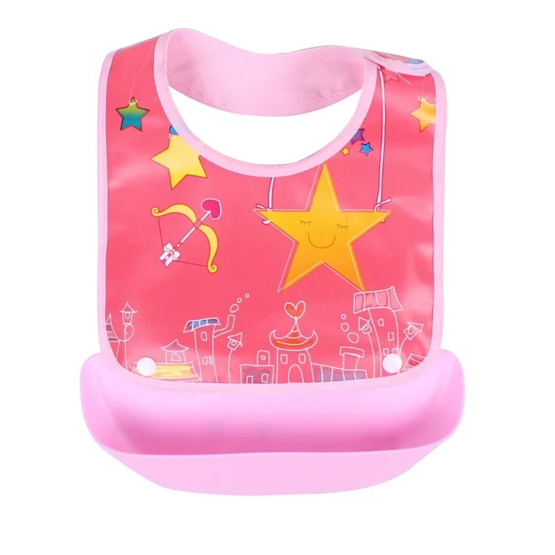 Bavoir détachable imperméable – serviette salive bébé