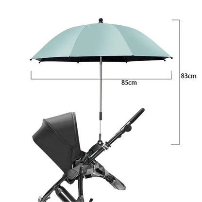 Parasol poussette universel anti-UV et pluie avec pince