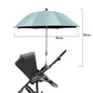 Parasol poussette universel anti-UV et pluie avec pince