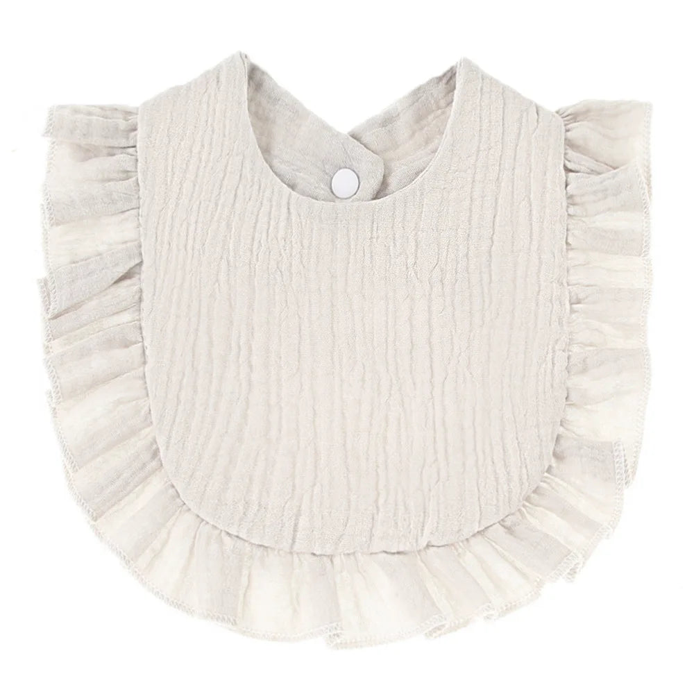 Bavoir coton forme U – écharpe anti-bavures style