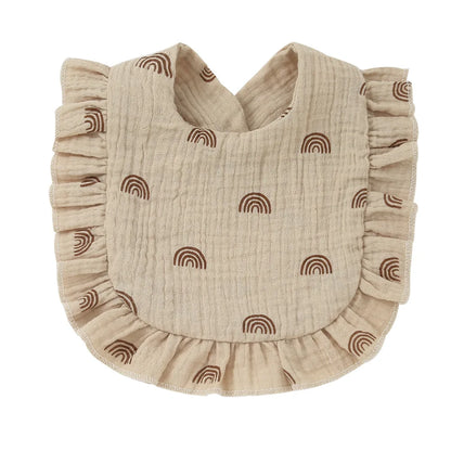 Bavoir coton forme U – écharpe anti-bavures style