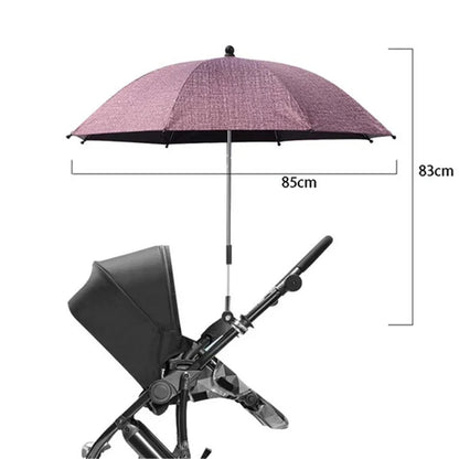 Parasol poussette universel anti-UV et pluie avec pince