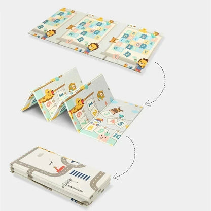 Tapis d'éveil pliable double face imperméable