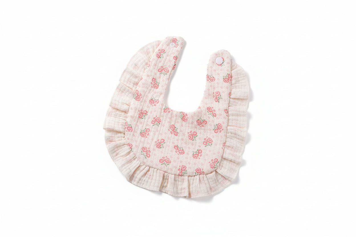 Bavoir coton forme U – écharpe anti-bavures style