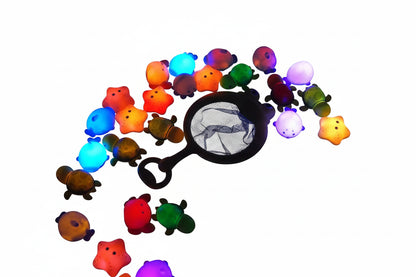 Jouets bain lumineux animaux flottants – 9 pièces