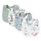 Set 4 bavoirs coton cartoon – serviettes salive bébé