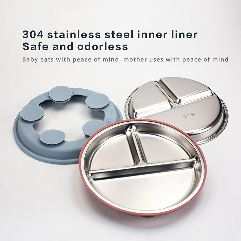 Set repas bébé en silicone – pratique et sûr