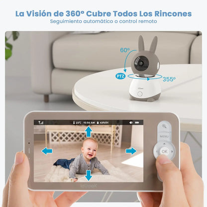 Babyphone vidéo avec vision nocturne