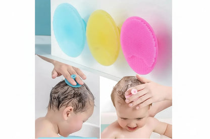 Brosse silicone shampoing bébé – massage cuir chevelu