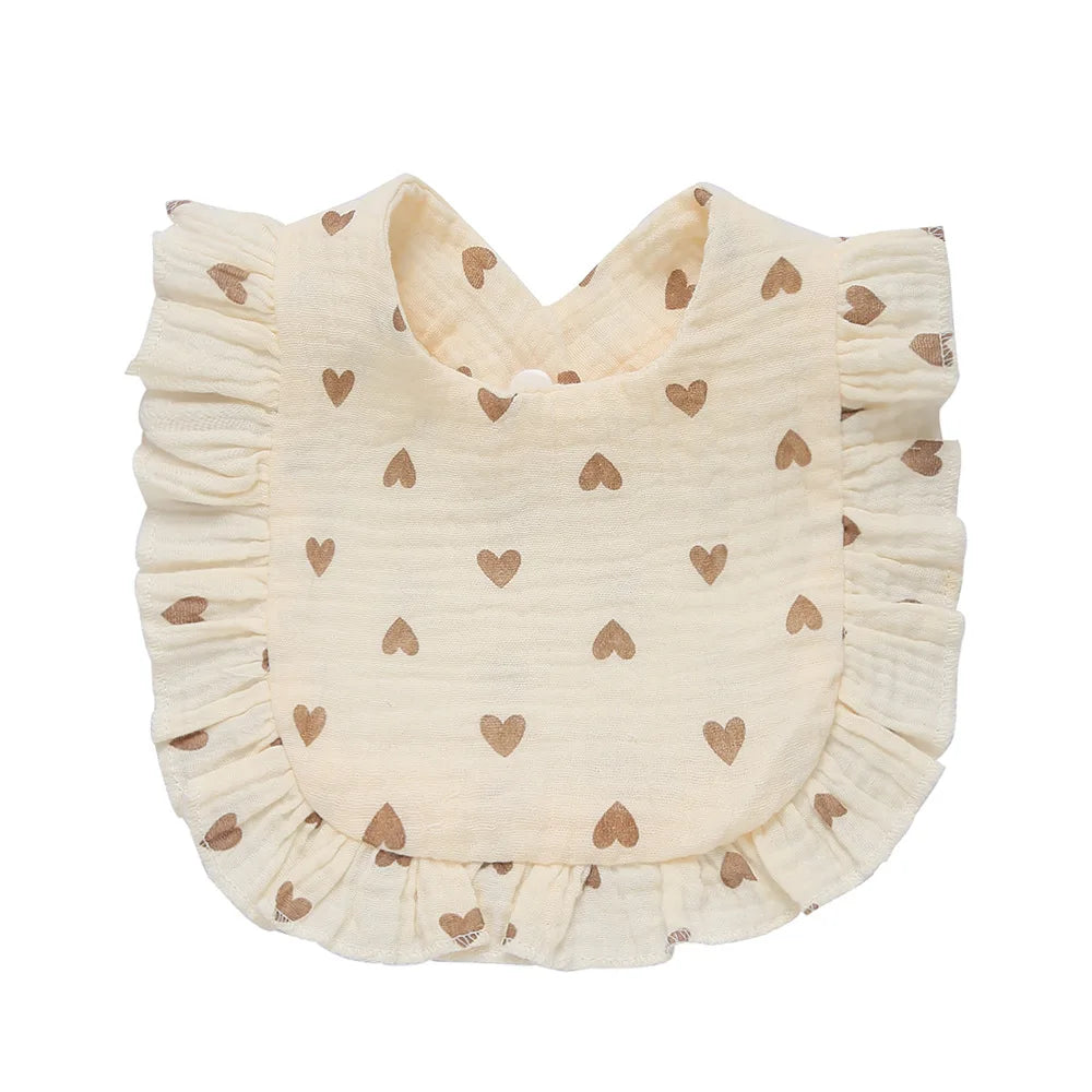 Bavoir coton forme U – écharpe anti-bavures style