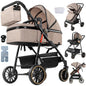 Poussette 3-en-1 roues EVA dossier ajustable 135-180°
