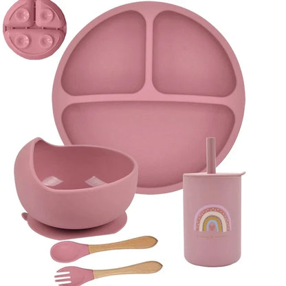 Set repas bébé en silicone – pratique et sûr