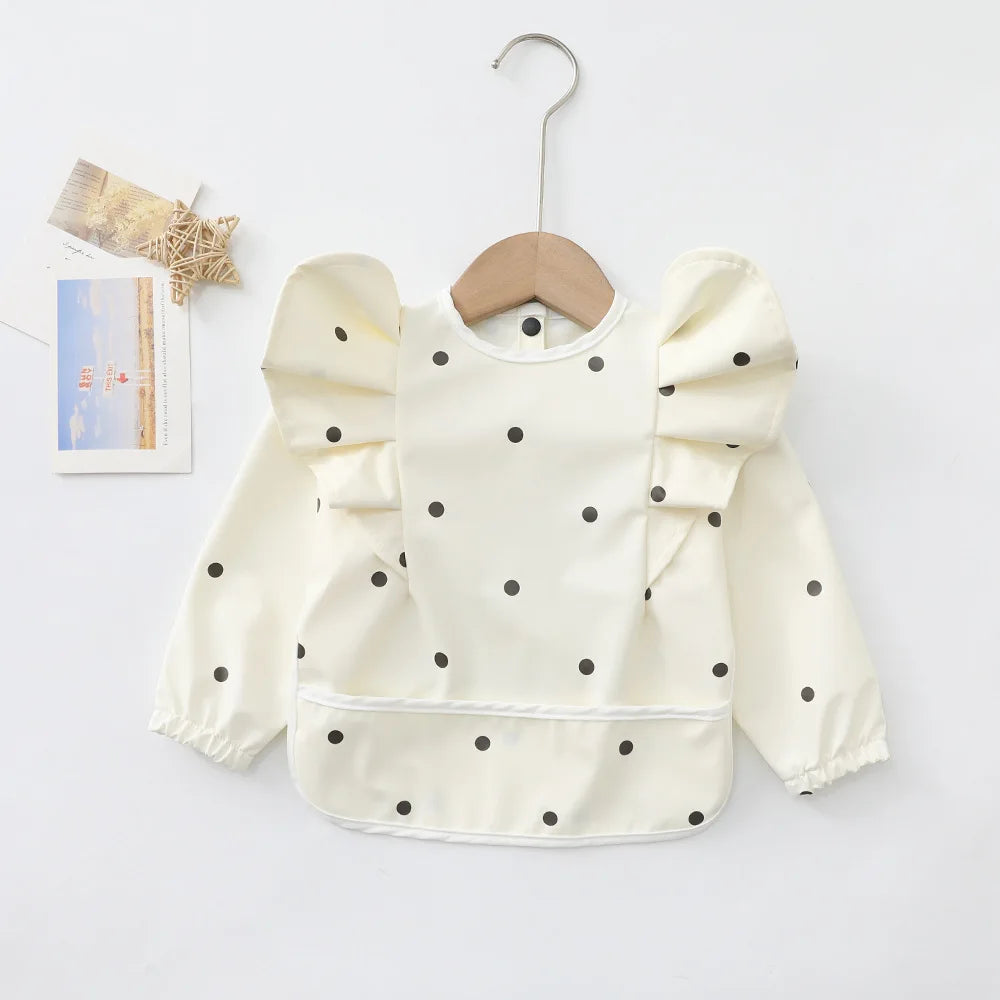 Tablier repas manches longues imperméable ajustable