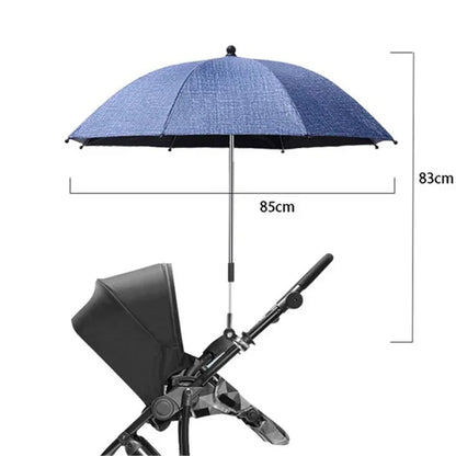 Parasol poussette universel anti-UV et pluie avec pince