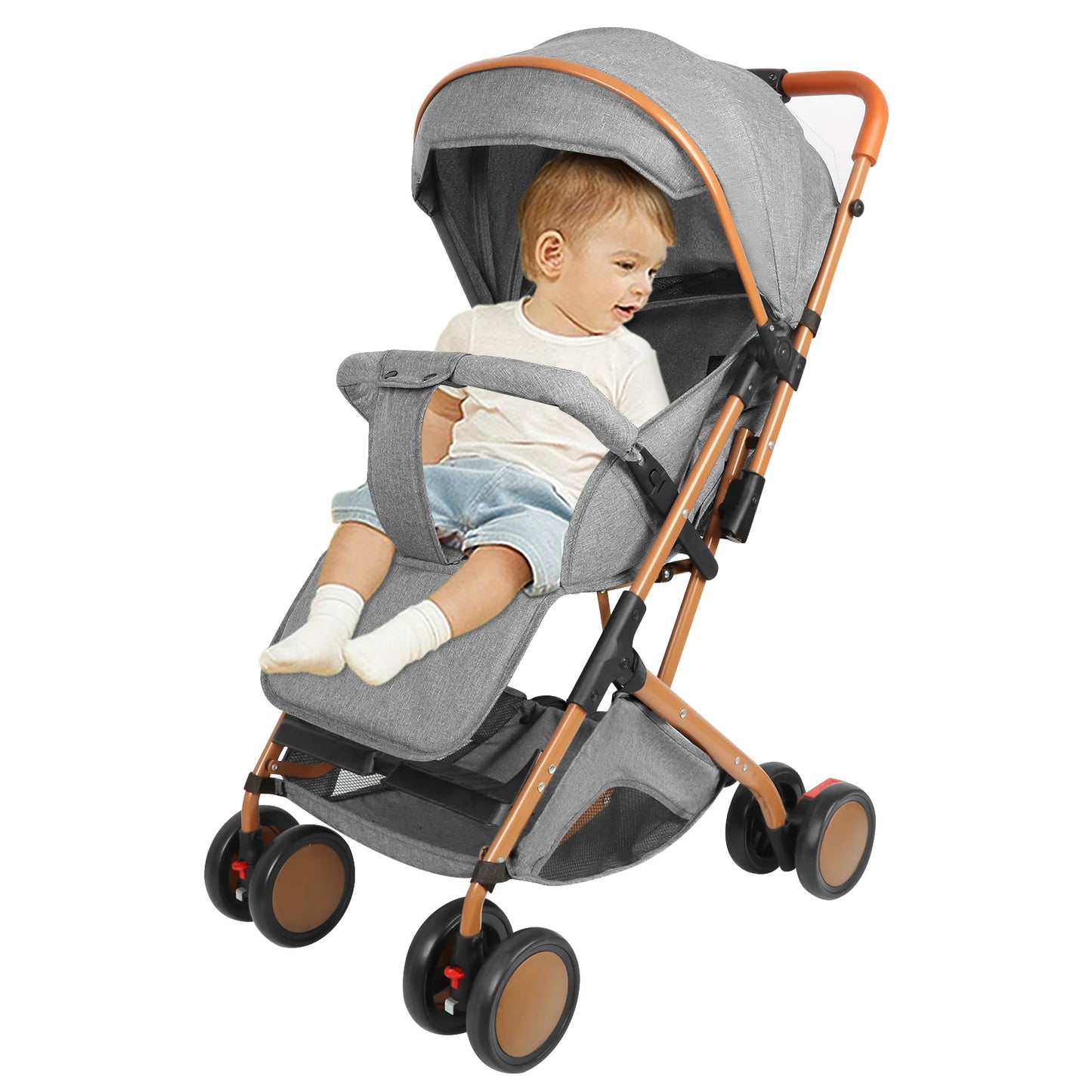 Poussette trolley 20kg 4 roues avec moustiquaire