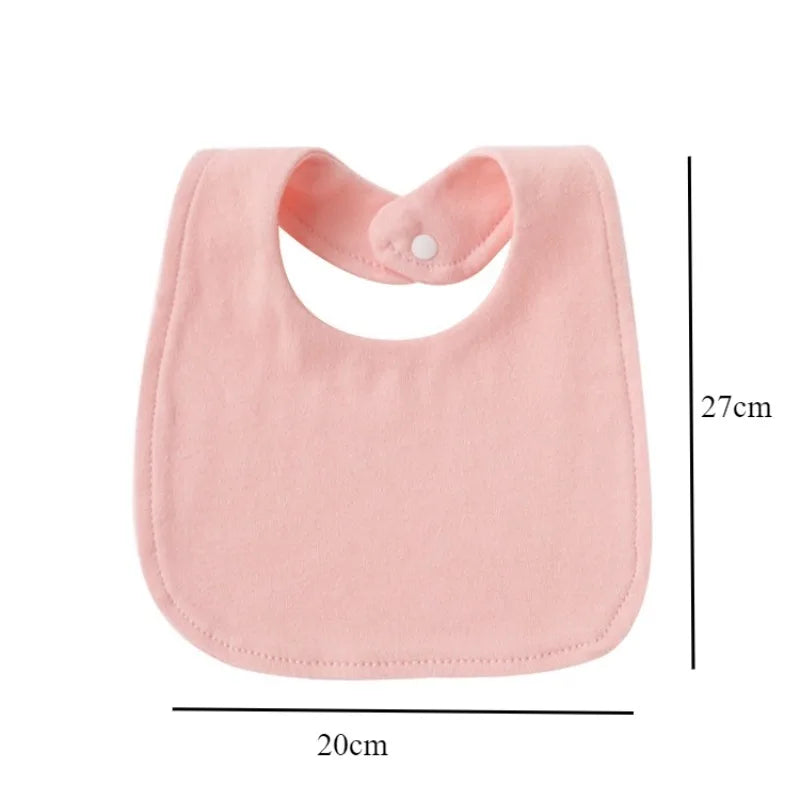 Set 4 bavoirs coton cartoon – serviettes salive bébé