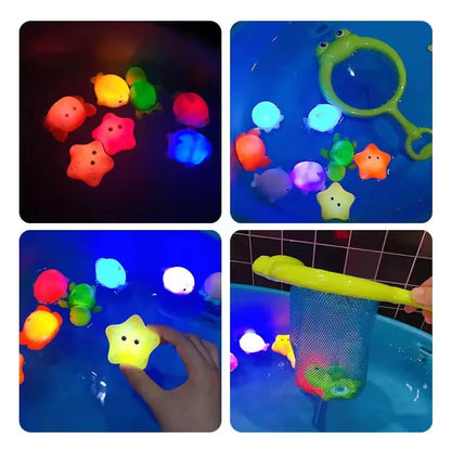 Jouets bain lumineux animaux flottants – 9 pièces